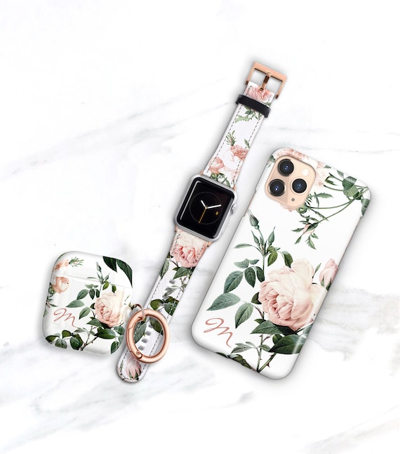 Pink Matching Iphone Case And Iwatch Band